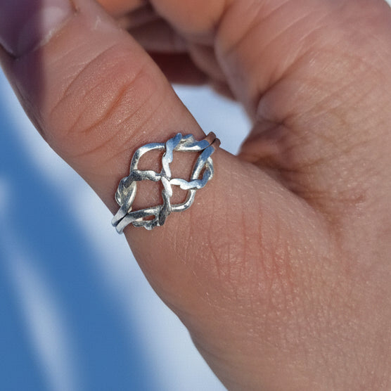 "Alv" ring i sølv