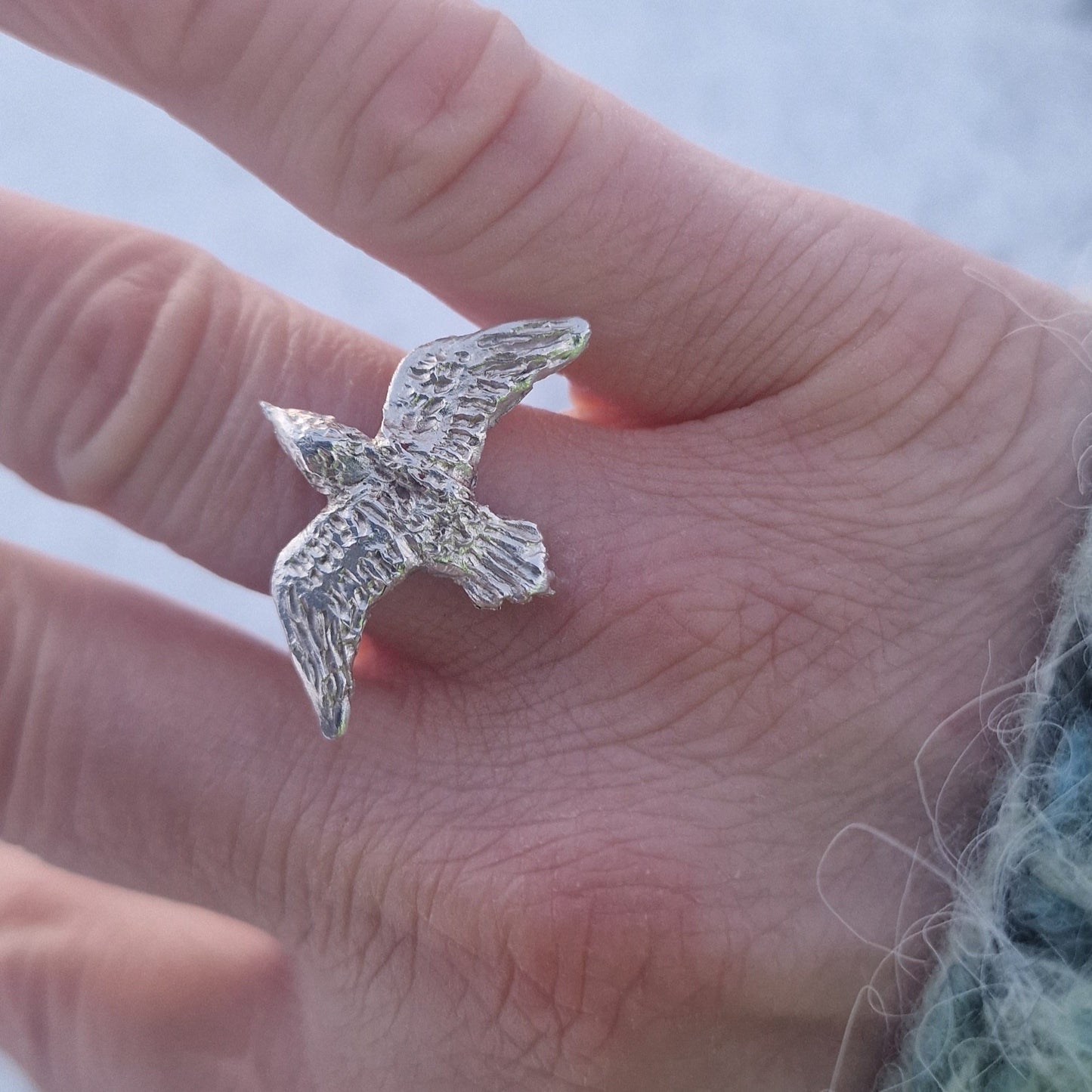 "Fri som fuglen" sølvring