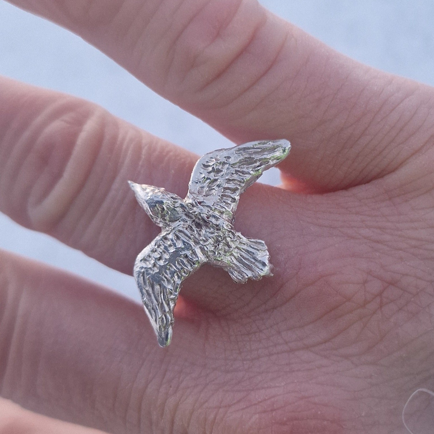 "Fri som fuglen" sølvring