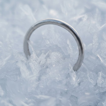 Stacker ring i sølv - enkelt bånd