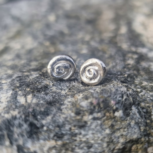 Arenicola øredobber i sølv