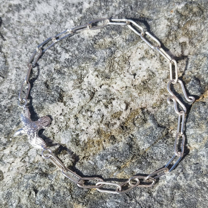 "Fri som fuglen" armbånd i sølv