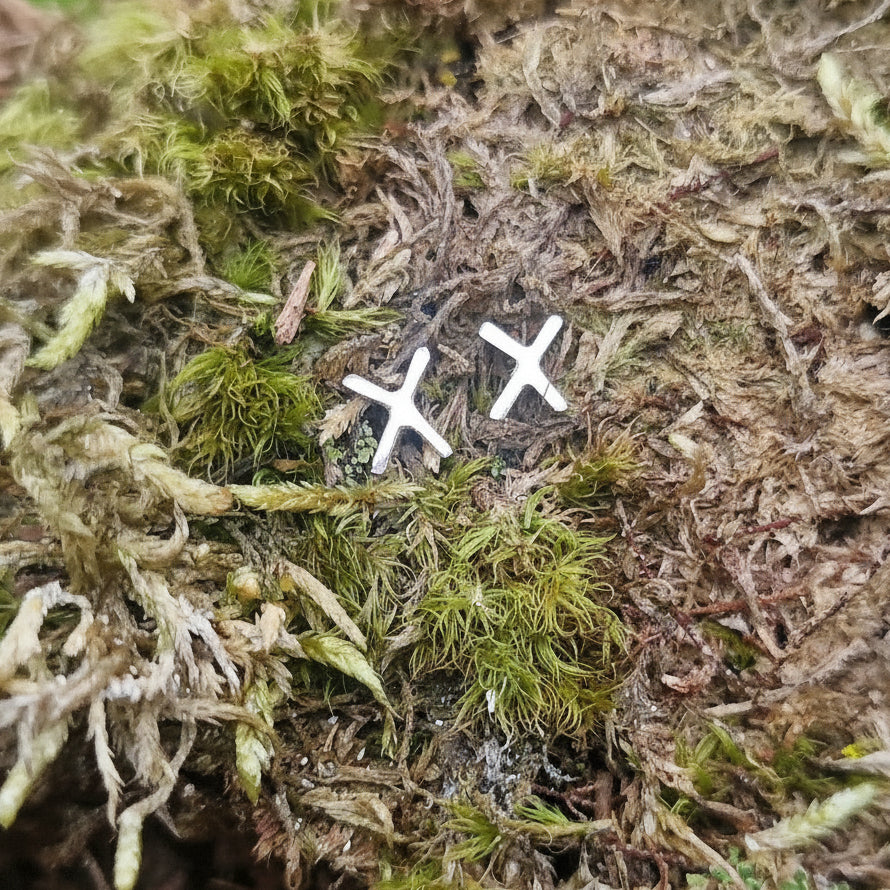 Gebo - Rune fra eldre futhark i sølv