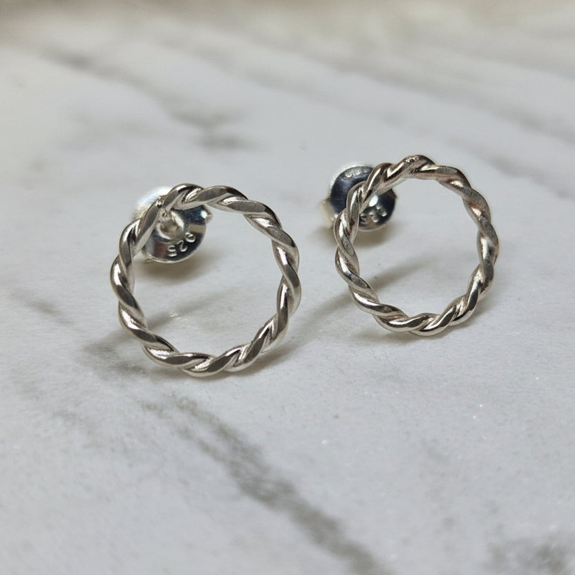 Krans - Øredobb i sølv