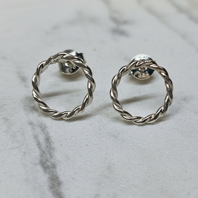 Krans - Øredobb i sølv